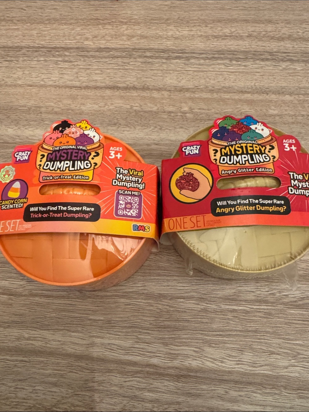 Mystery Dumpling Trick or Treat & Angry Glitter Edition Set of 2. NEW